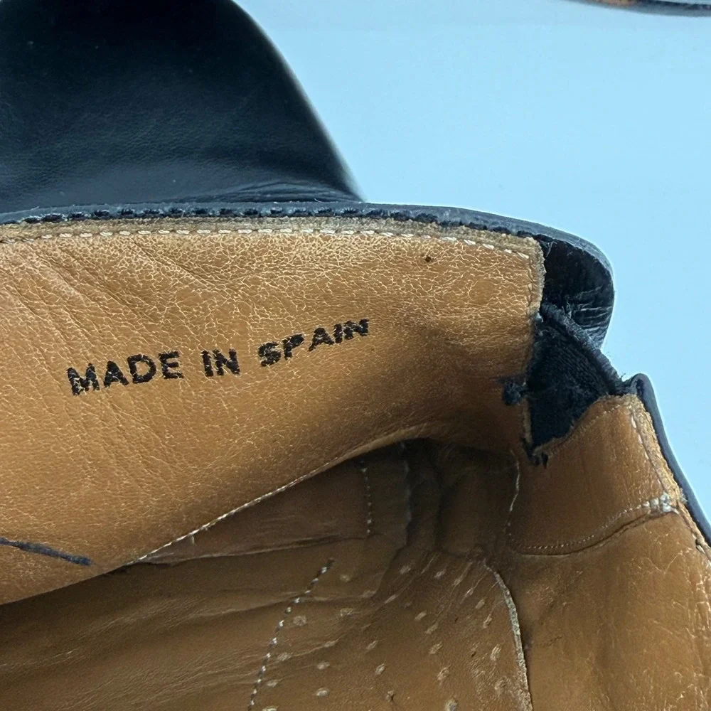 Magnanni Mens Black Leather Slip On Loafers Made in Spain US 10 M EU‎ 43.5